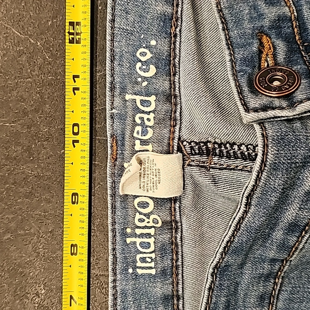 Indigo Thread Co Distressed Patchwork Jeans Bouti… - image 7